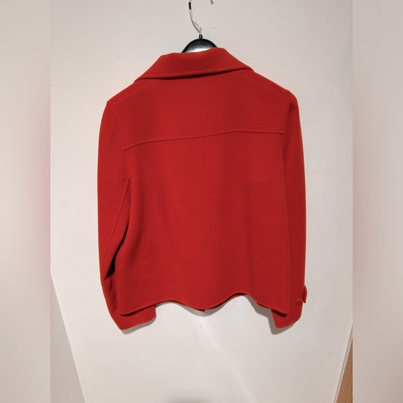 Vintage Talbots Wool Jacket Blazer Size S Burnt Orange - Picture 4 of 4